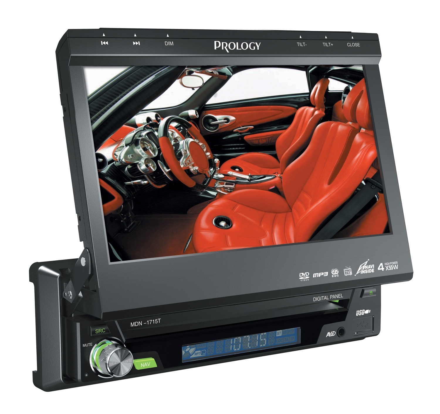 Перейти к просмотру продукта PROLOGY MDN-1715T мультимедийный навигационный центр